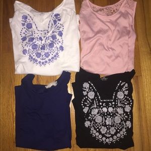 (2) Old Navy & (2) btween girls tops size 10/12